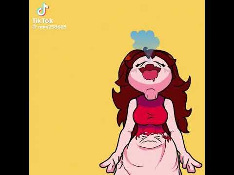 girlfriend eats boyfriend. #animation #belly #vore