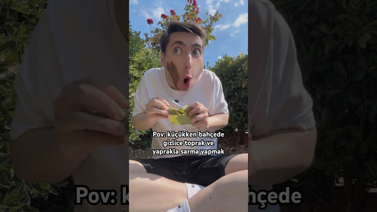 Gizlice bahçede oynamak
