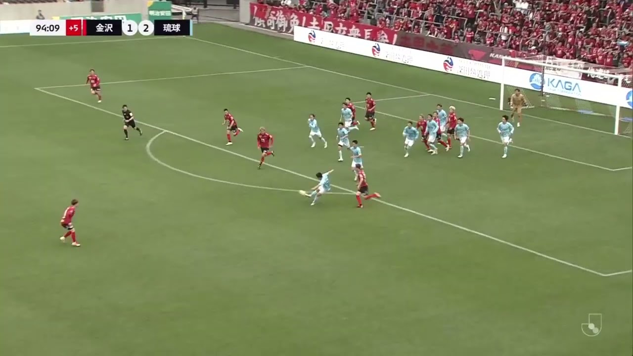【杉浦恭平】コーナーに合わせるもGKの好セーブに「ツエーゲン金沢 vs FC琉球」