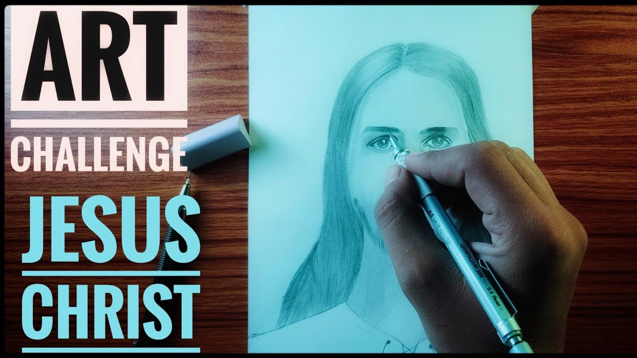 GOD Jesus Christ|Art Challenge|#shorts #5minart #artchallenge