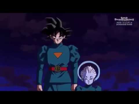 Goku llega con daishinkan al campo