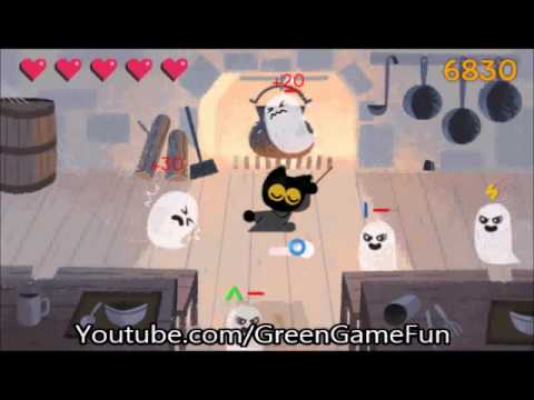 Google Doodle Halloween Magic Cat