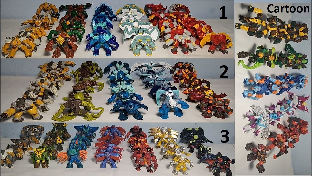 Gormiti Series 1,2,3 & Cartoon - The Invincible Lords of Nature Complete Collection Review!