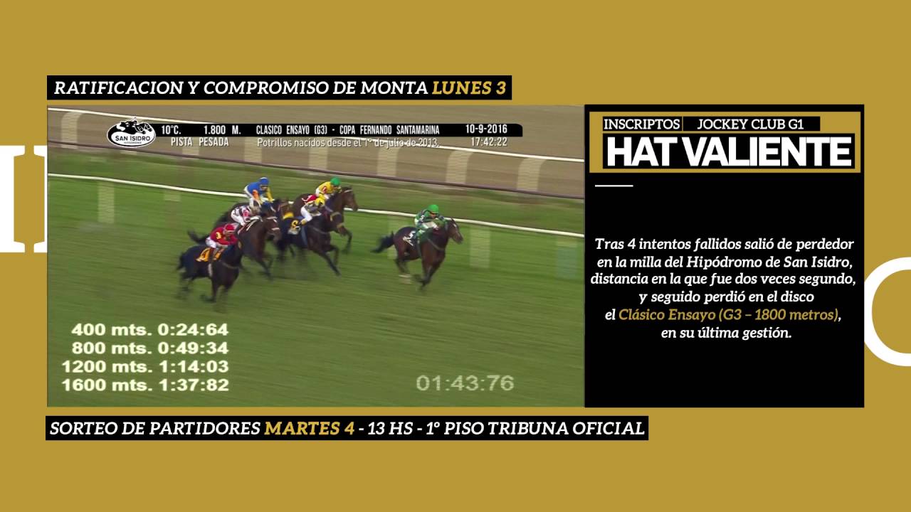 GP Jockey Club 2016 Hat Valiente