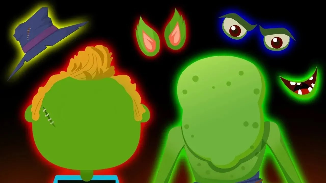 Green Face Zombies Song + Kids Songs And Nursery Rhymes | Teehee Town