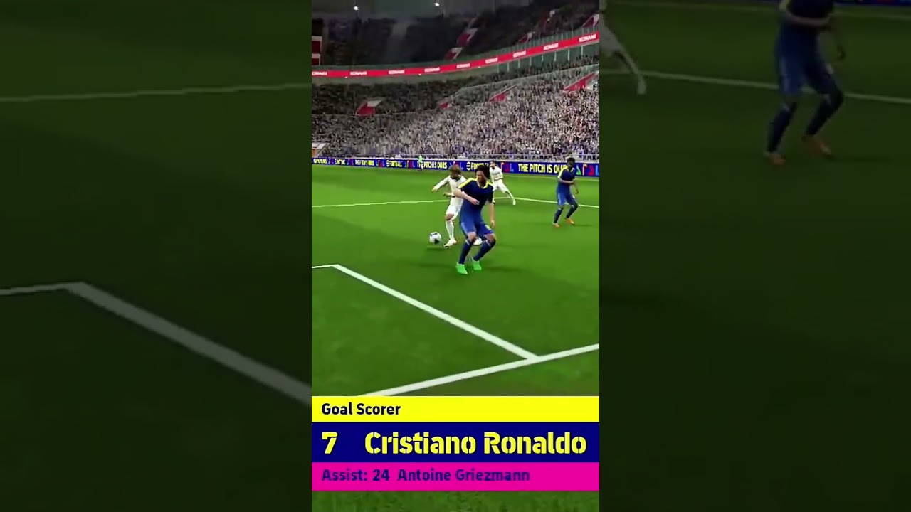 Griezmann 100iq pass to Ronaldo #efootball#efootball2025#shorts#youtubeshorts#pes#griezmann#ronaldo