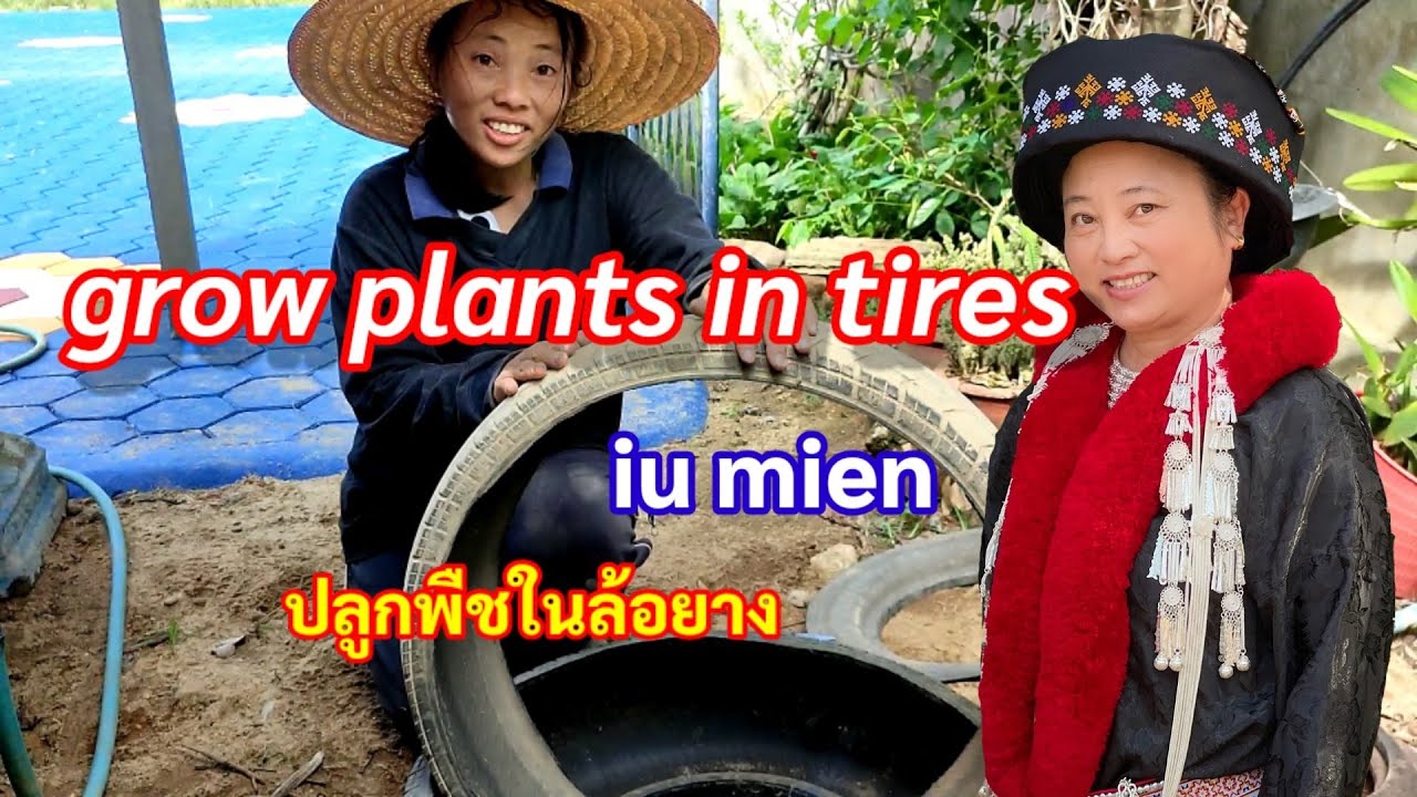 grow plants in tires