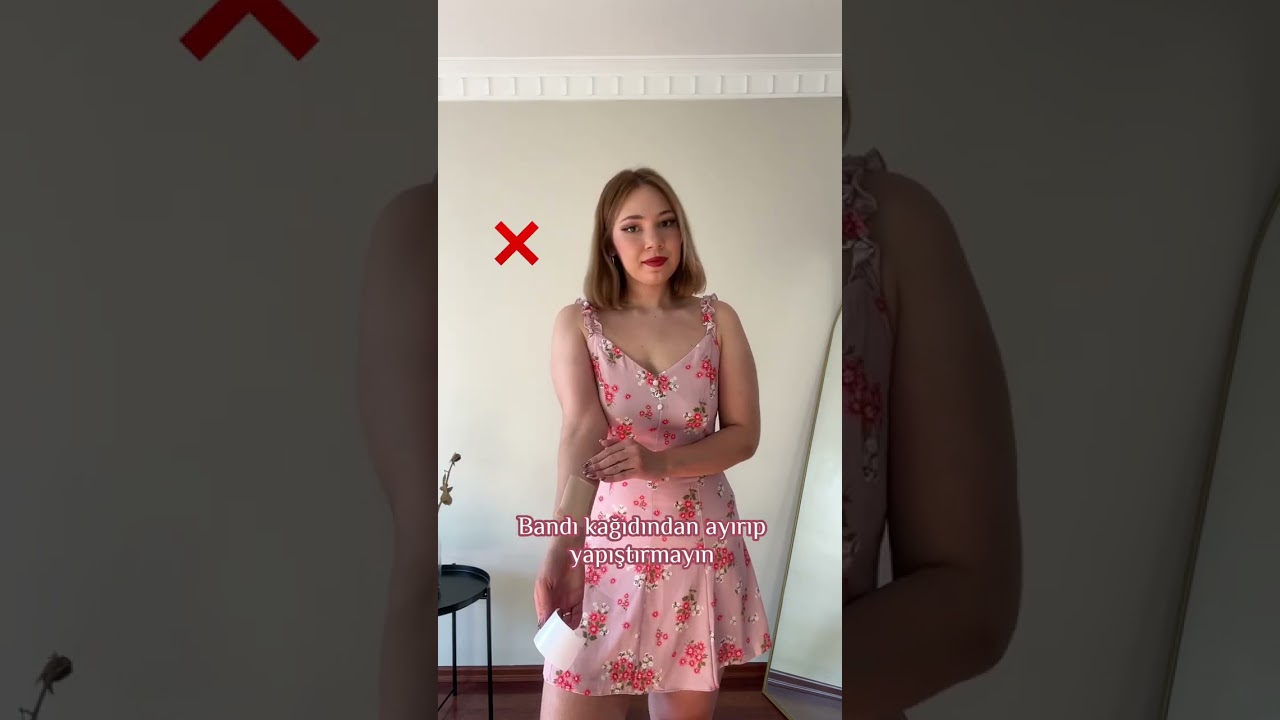 Göğüs dikleştirici bant nasıl kullanılır ? ❤️ #shorts #shortsvideo