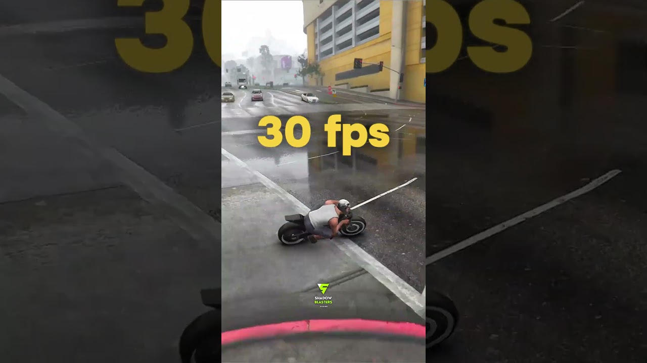 GTA 5 FPS Comparision #gta5 #shorts #shortsviral