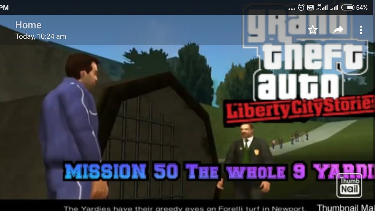 GTA LIBERTY CITY STORIES MOBILE MISSION 50 The whole 9 YARDIES