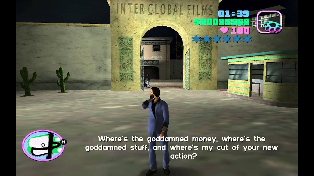 Gta Vice City - Sonny shouting at Tommy