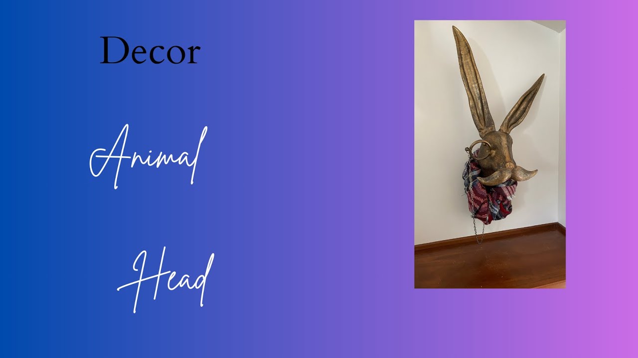 GUASDIE Faux  Head Mount 🐰 | Unique Resin Animal Wall Decor for Any Room