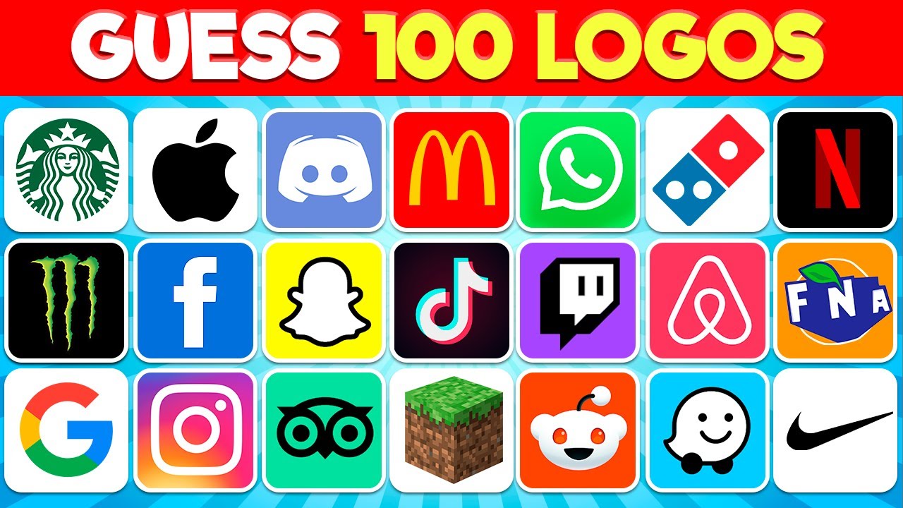 Guess the 100 Logos | Logo Quiz 2025
