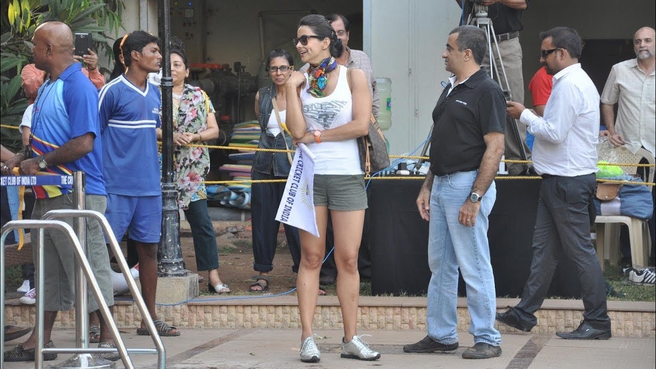 Gul Panag Sexy In Shorts and Tight Shirt At The 'Spirit Of CCI' Triathlon Flag Off