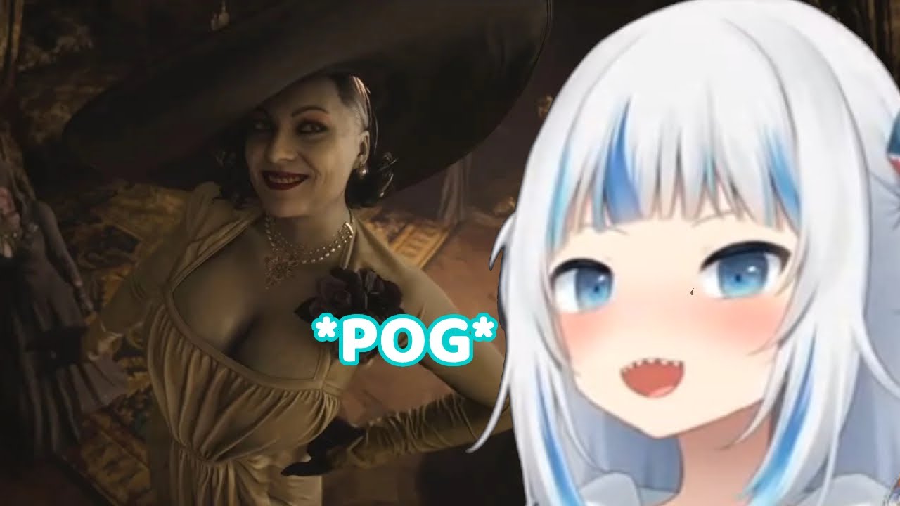 Gura Meets Lady Dimitrescu