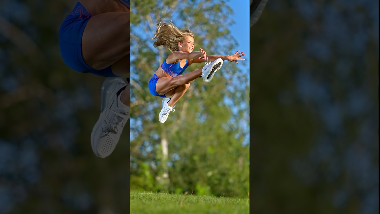 Gymnasts can fly! @paisley_gymnast #gymnast #dancephotography #slowmotion 💥