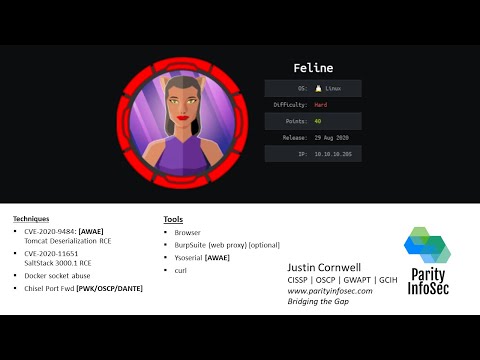HackTheBox ~ Feline Walkthrough [Java Deserialization & Docker exploits f/ OSCP/OSWE]