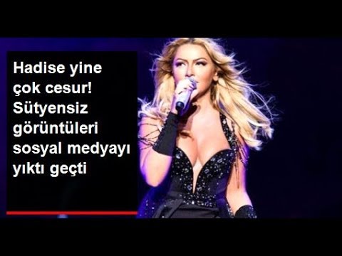 Hadise'den Yürek Hoplatan Göğüs Dekoltesi