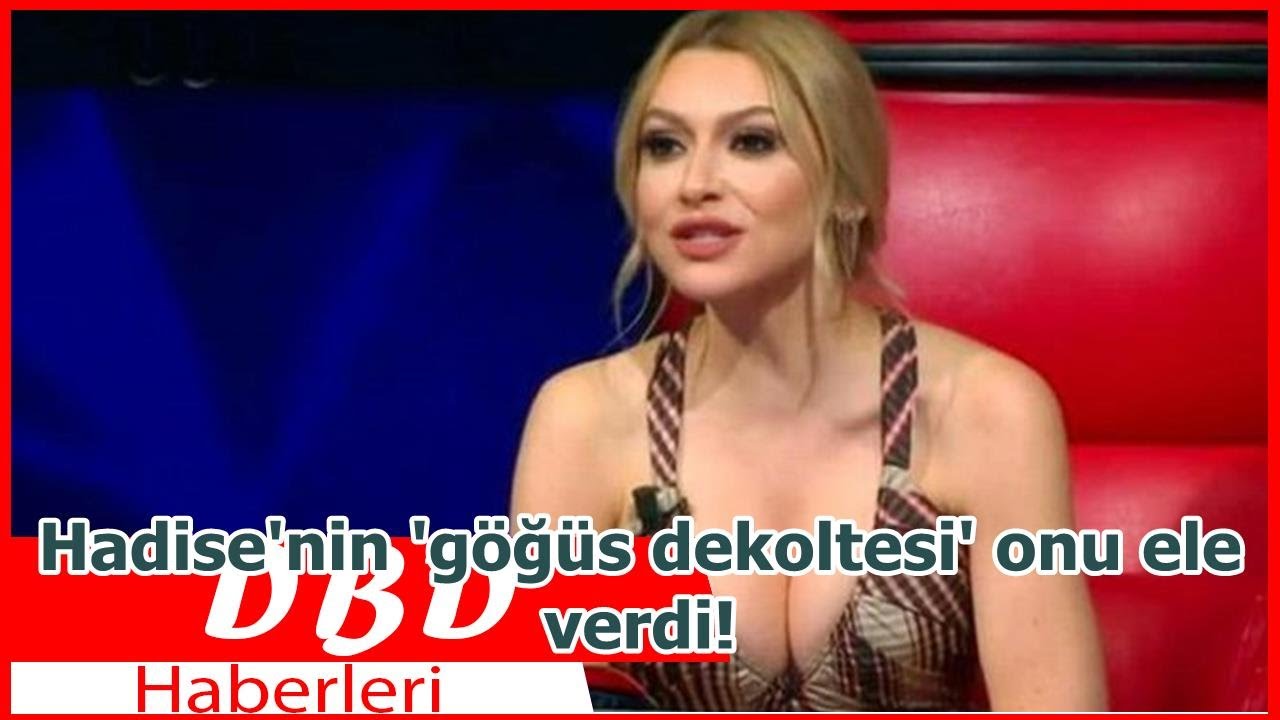 Hadise'nin 'göğüs dekoltesi' onu ele verdi!