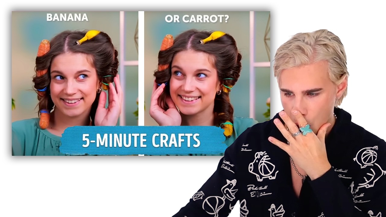 Hairdresser Reacts To Ridiculous 5-Minute Crafts Hair Hacks