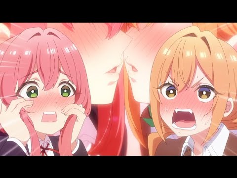 Hakari And Karane Kiss Rentaro Together 😘 -The 100 Girlfriends Who Really, Really Love You Ep 2