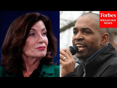 Hakeem Jeffries Asked Point Blank About NY's Lt. Gov. Antonio Delgado Challenging Gov. Hochul