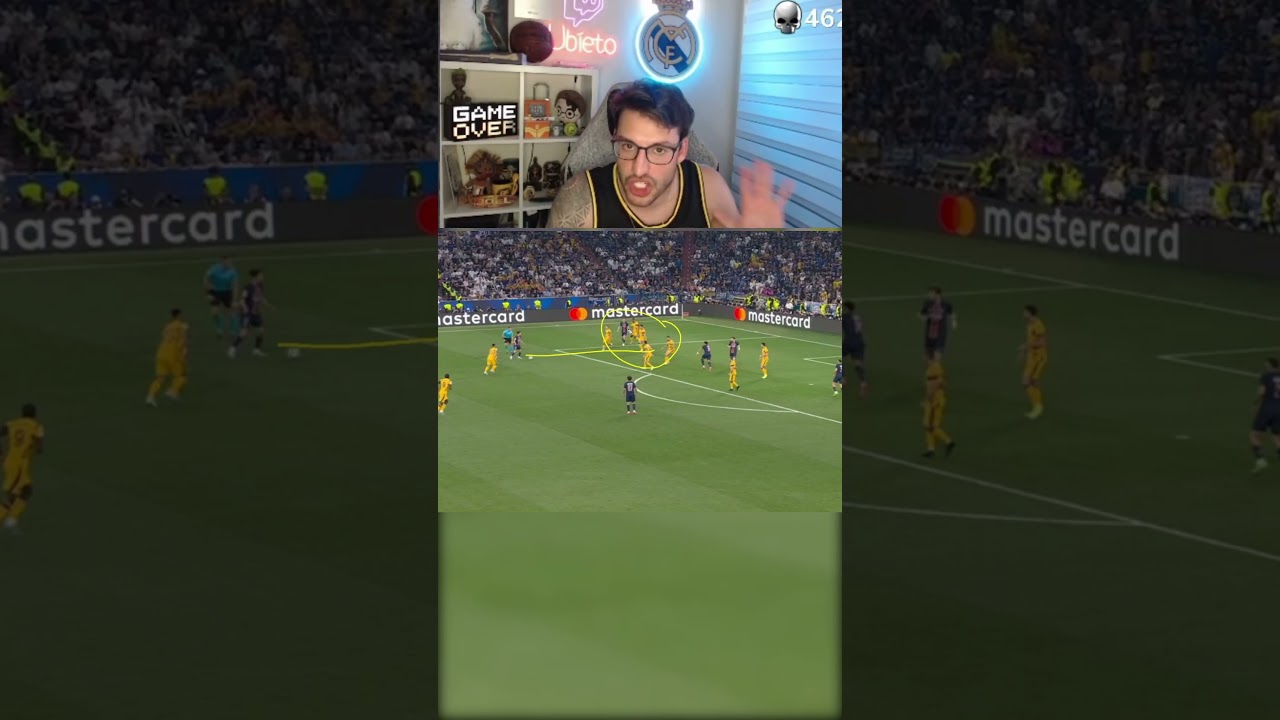 Hakimi's amazing goal #football #championsleague #ubietoo #psg #hakimi #shortvideos