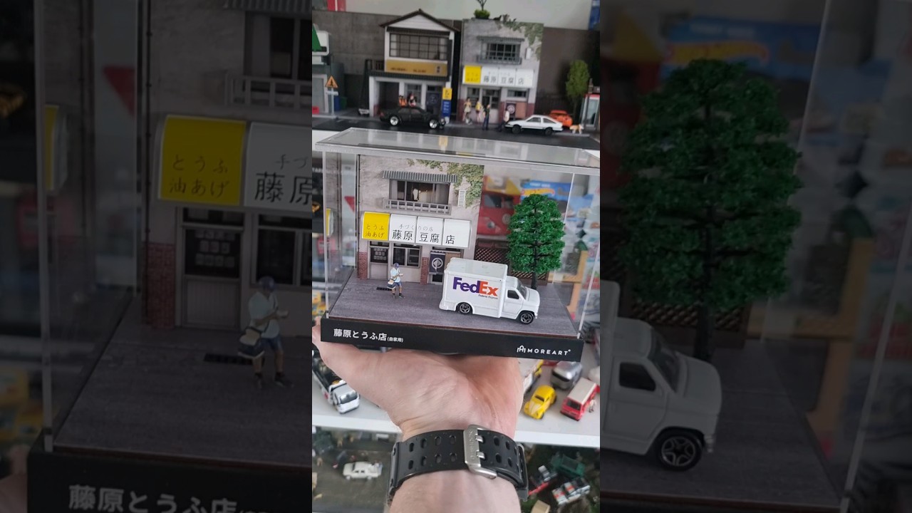Handmade Diorama ‼️ Initial D Diorama for Diecast Cars #hotwheels #diorama