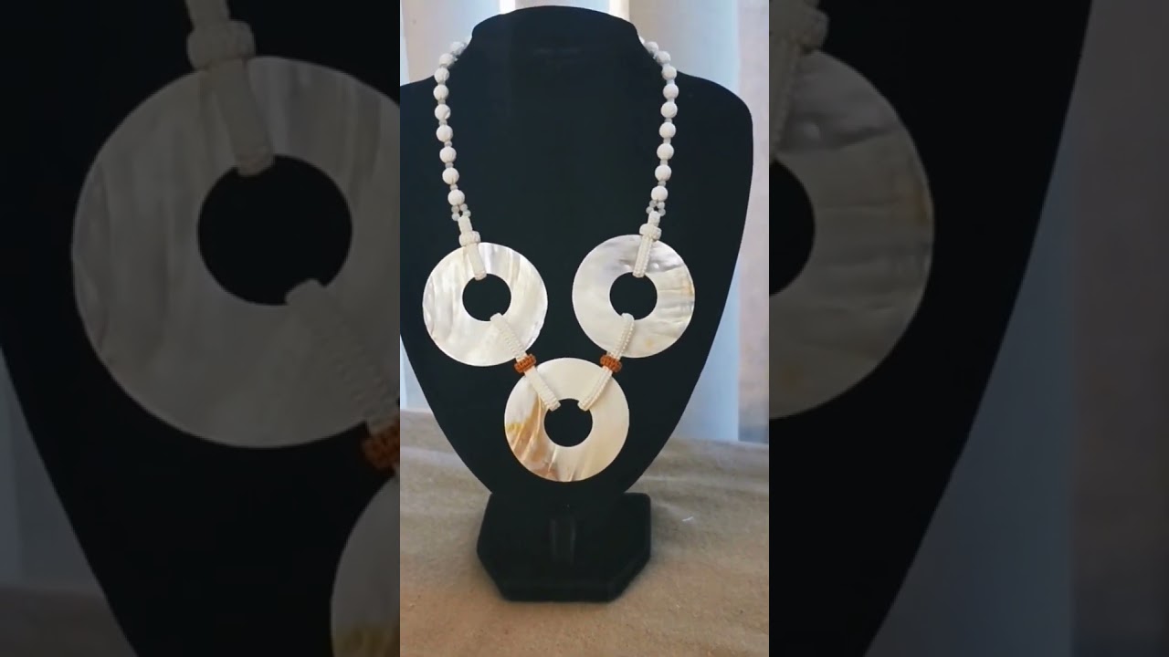 Handmake simple shell necklace #jewelry #diy #homedecor