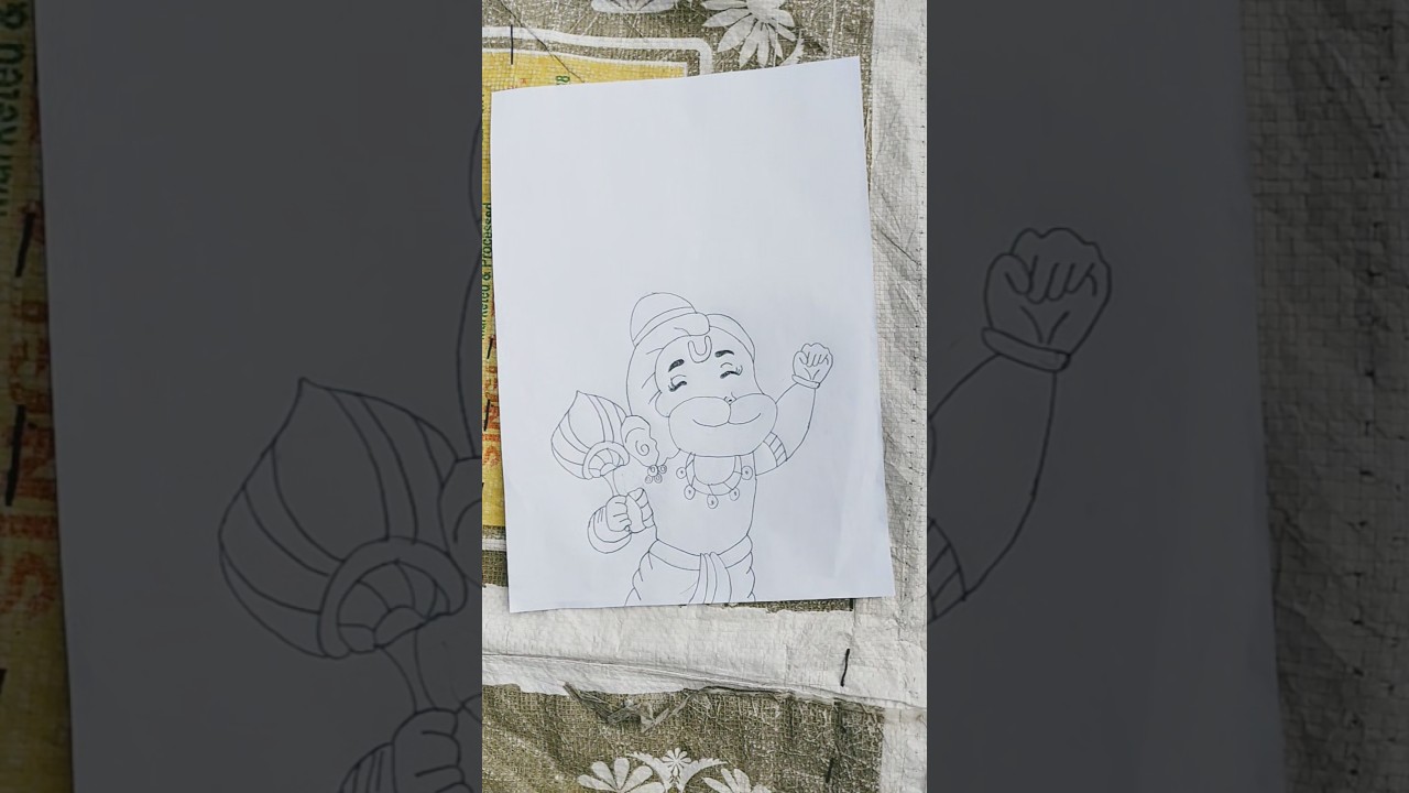 Hanuman Ji# drawing# best drawing art # viral short # virl song