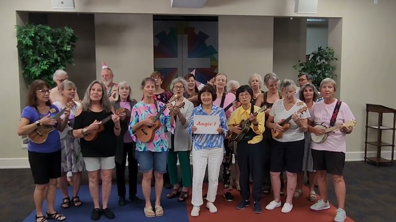 Happy Birthday, Angie! Joy Ukulele Club of Central Florida - July Birthdays!