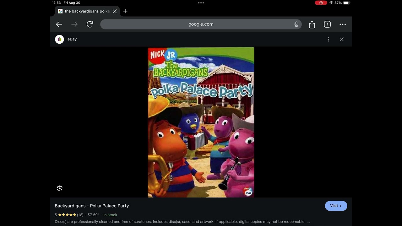 Happy Late 18th Anniversary to The Backyardigans Polka Palace Party (2006)