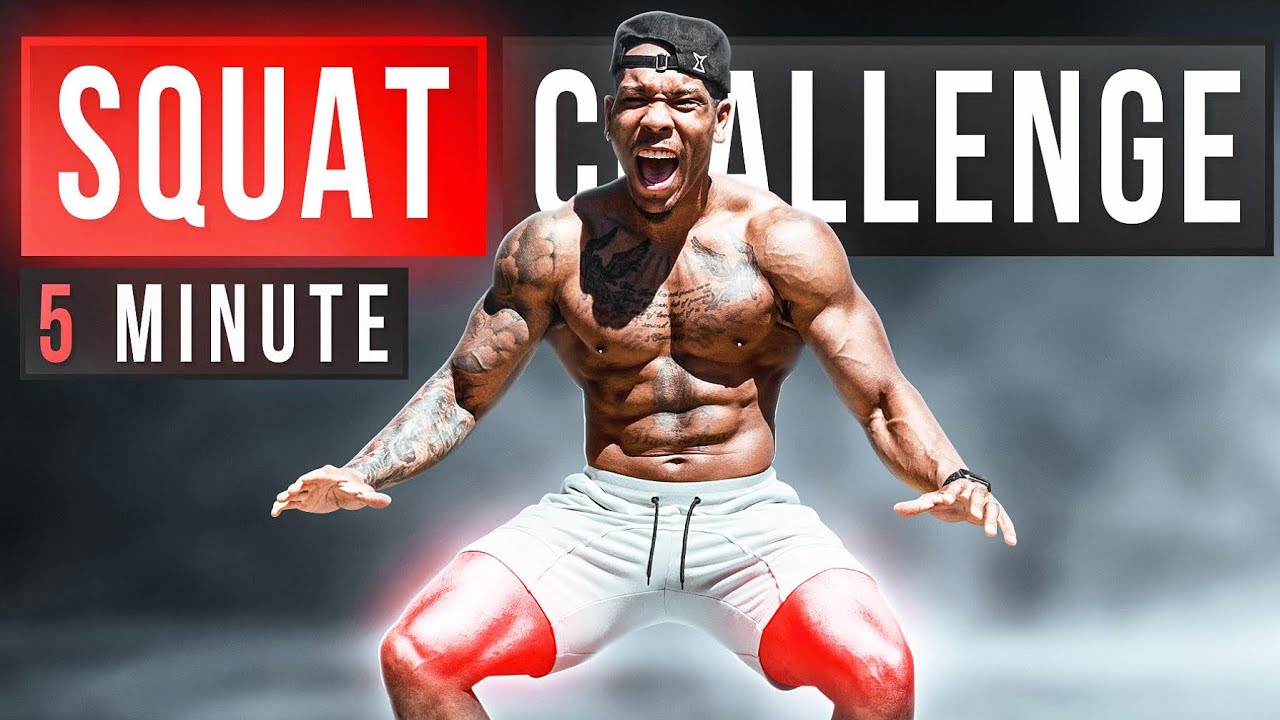 HARDEST 5 MINUTE SQUAT WORKOUT EVER(NO EQUIPMENT)