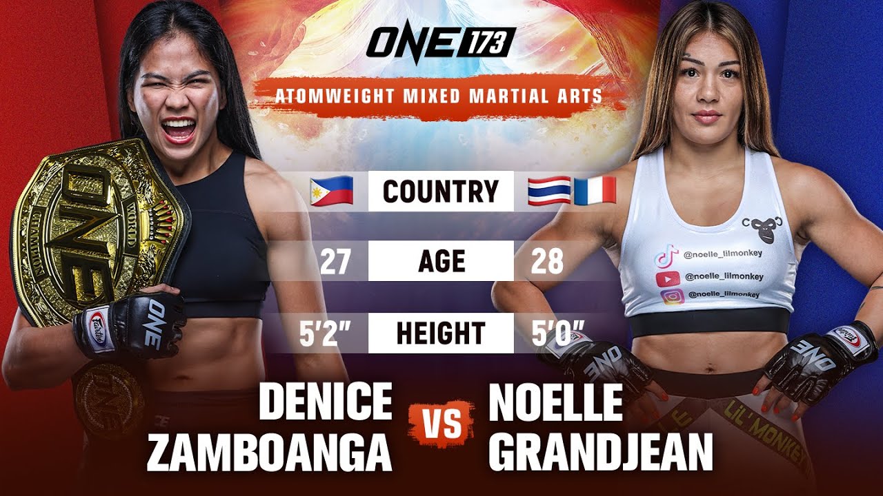 Hard-Fought Women’s MMA Brawl 🔥 Denice Zamboanga vs. Noelle Grandjean