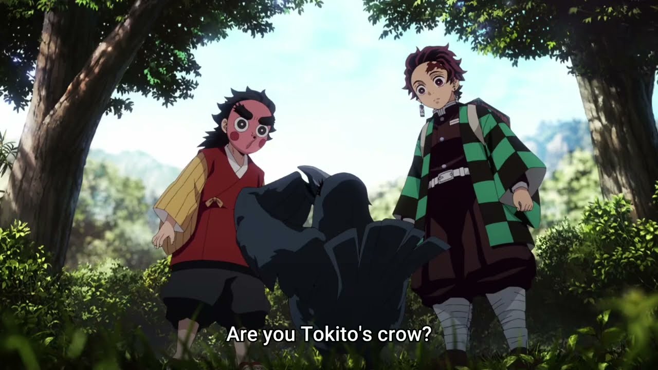 Hashira Tokito's Crow | Demon Slayer Season 3 Episode 2