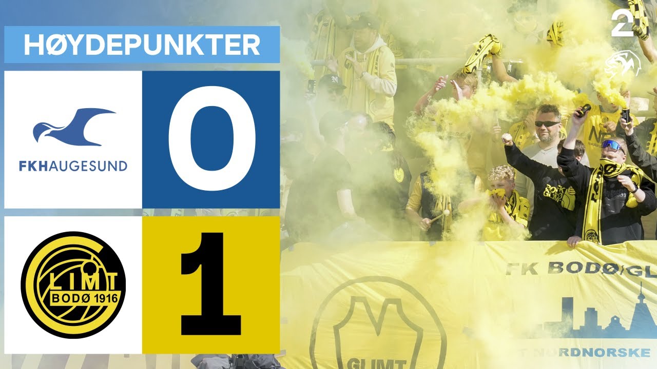 Haugesund 0 - 1 Bodø/Glimt - Høydepunkter