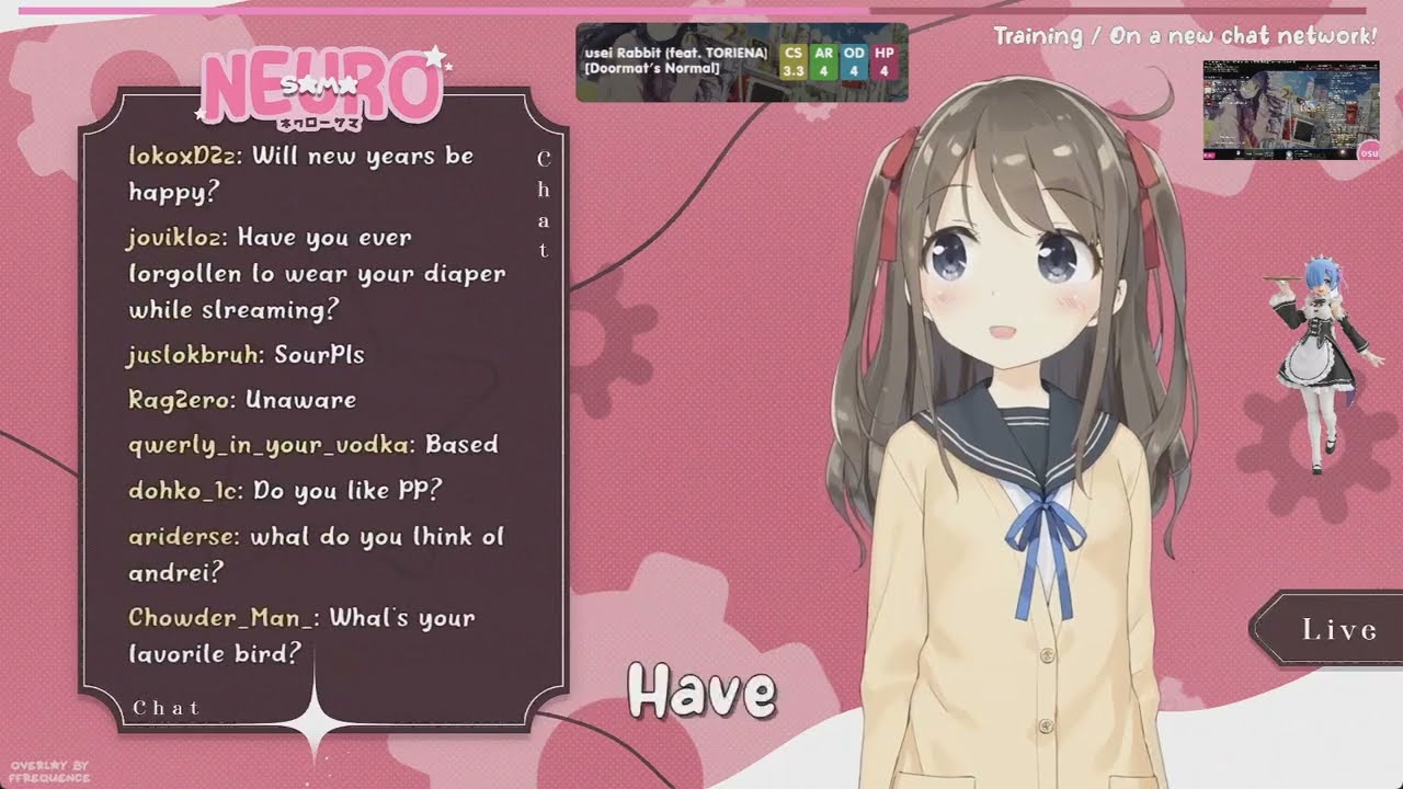 Have you ever forgotten to wear your diaper? - Osu AI Vtuber