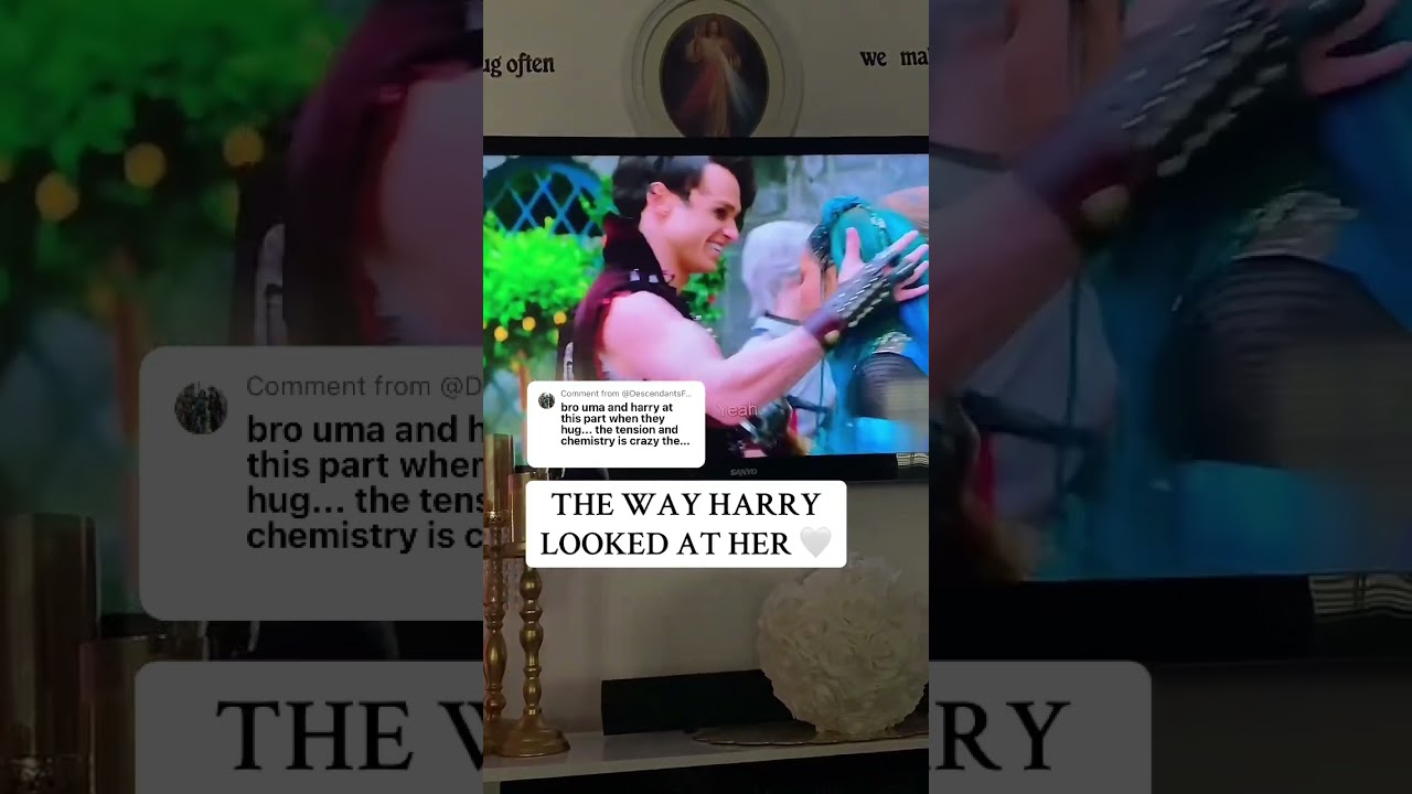 He got chemistry with everyone 🥹 #harryhook #descendants #disneychannel #thomasdoherty