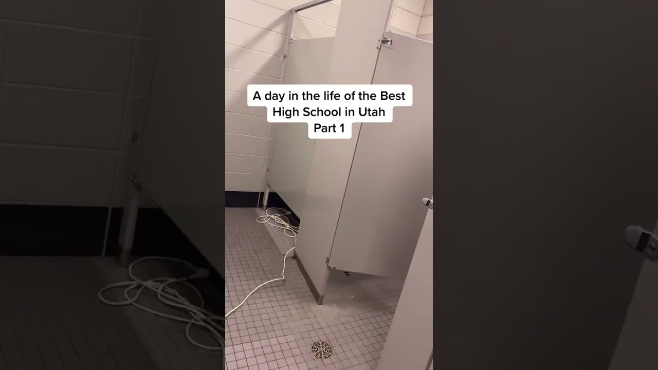 HE WAS GAMING IN THE SCHOOL BATHROOM. 🤣😂 (via jvhnseo/TT) #shorts