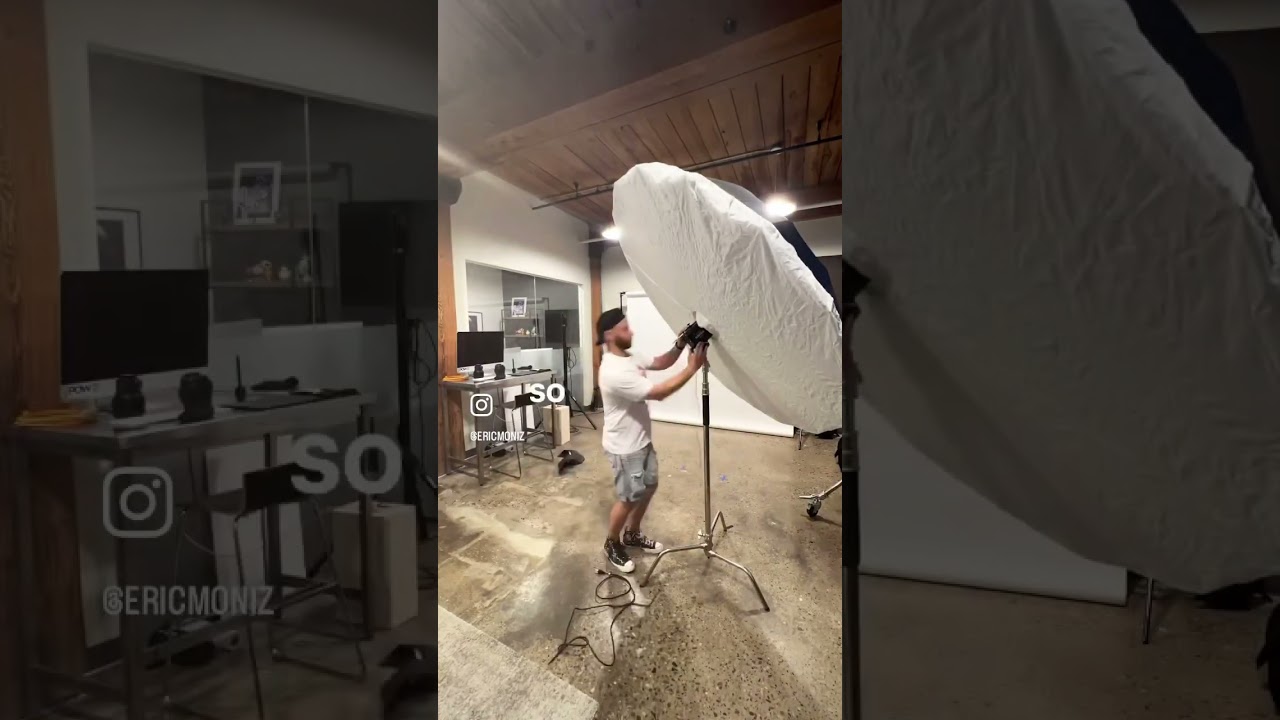 Headshot photography lighting set up
