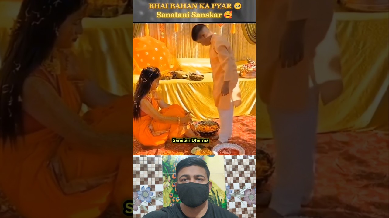 Heartwarming Moment: Brother Touches Sister’s Feet at Mehendi Ceremony | Sanatan Culture & Tradition