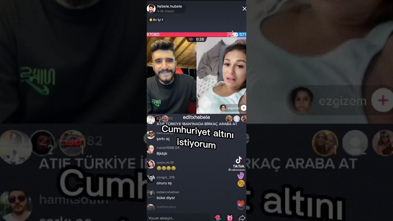 Hebele  ve Ezgizem TikTok komik anlar d