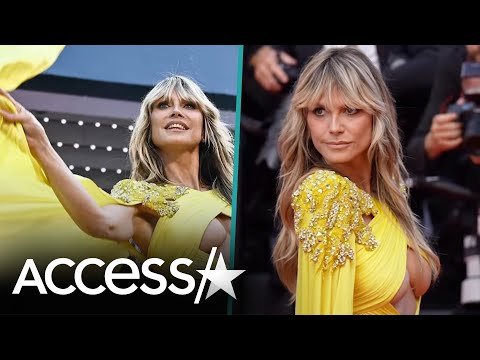 Heidi Klum Has Nip Slip In Bold Dress At Cannes 2023