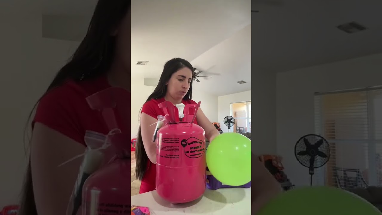 Helium Tank Balloon Inflation
