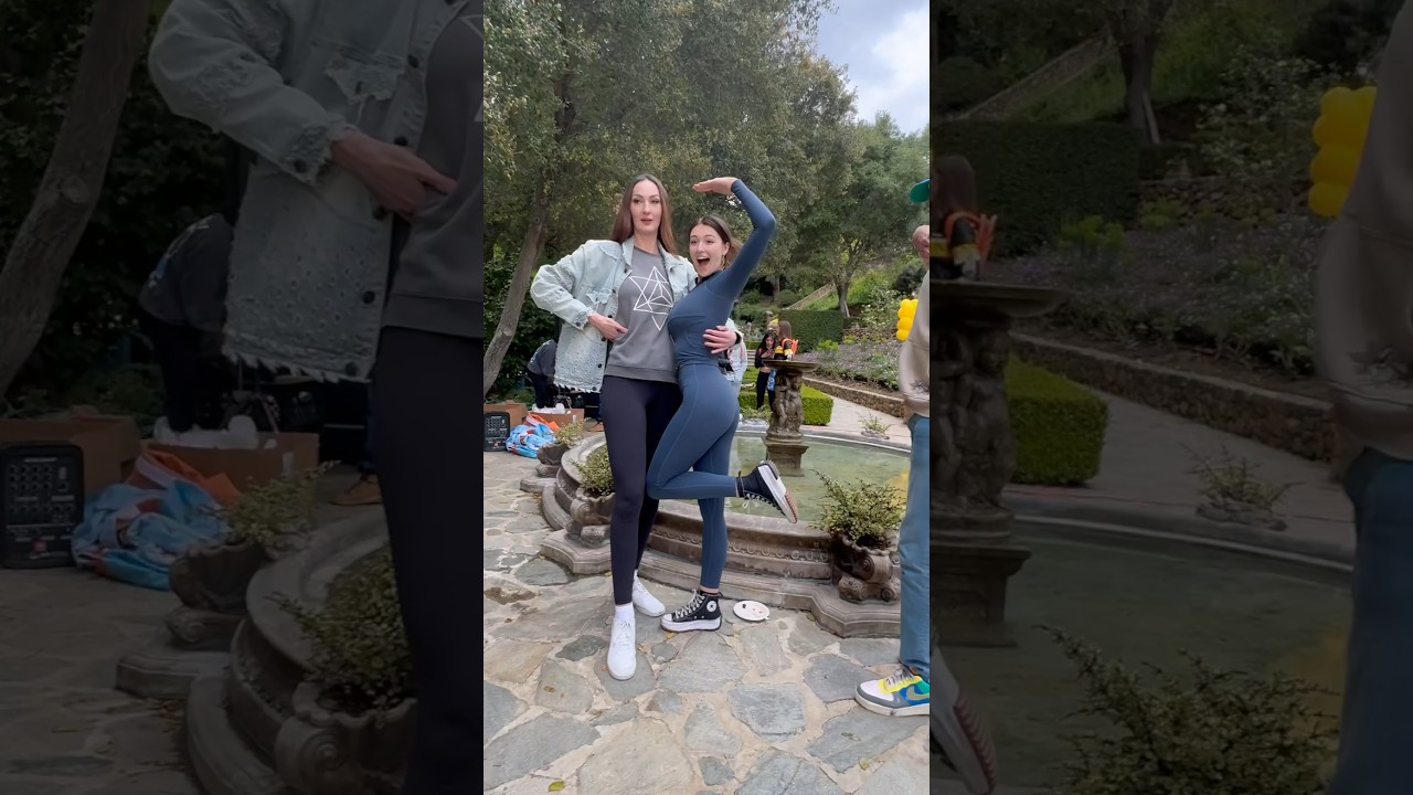 Hello up there! #tall #tallgirl #youtubeshorts #rachelpizzolato #fun #shorts #shortsvideo #short