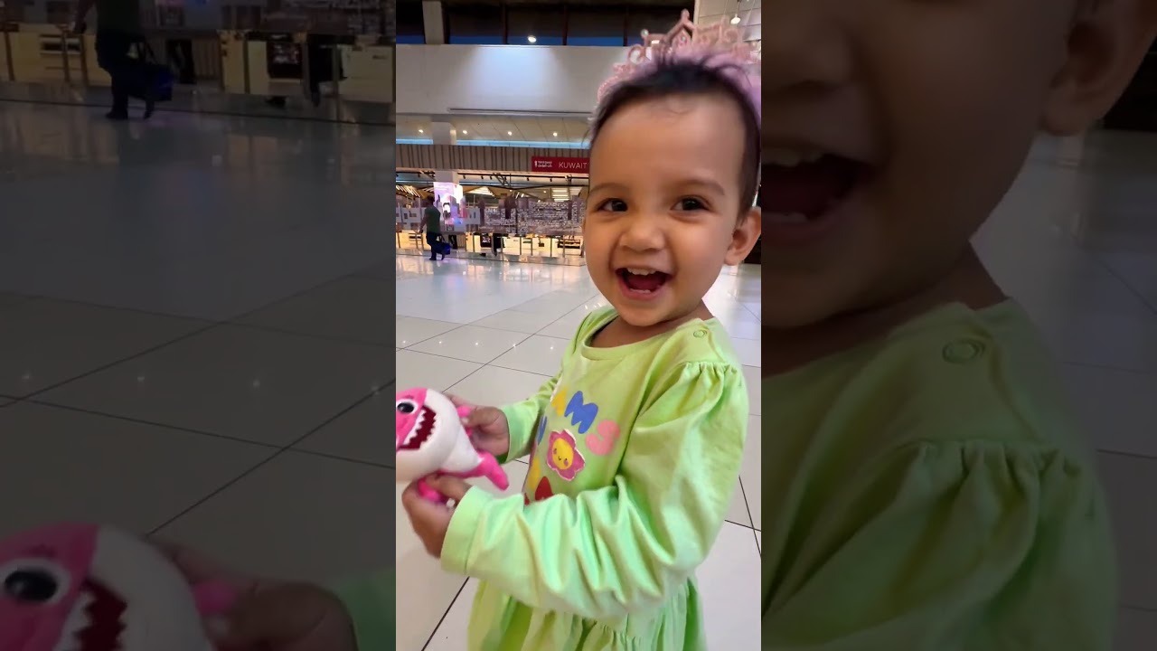 Her baby shark reaction!!! #shortvideo #trending #cute #shorts #baby #cutebaby #reaction
