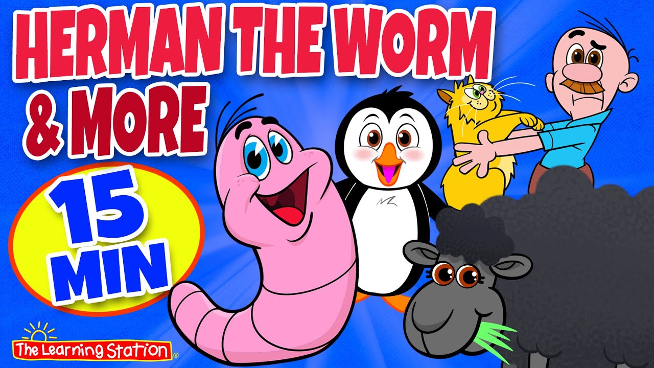 Herman the Worm & More ♫ Brain Breaks ♫ Action Songs for Kids ♫ Kids Songs by The Learning Station