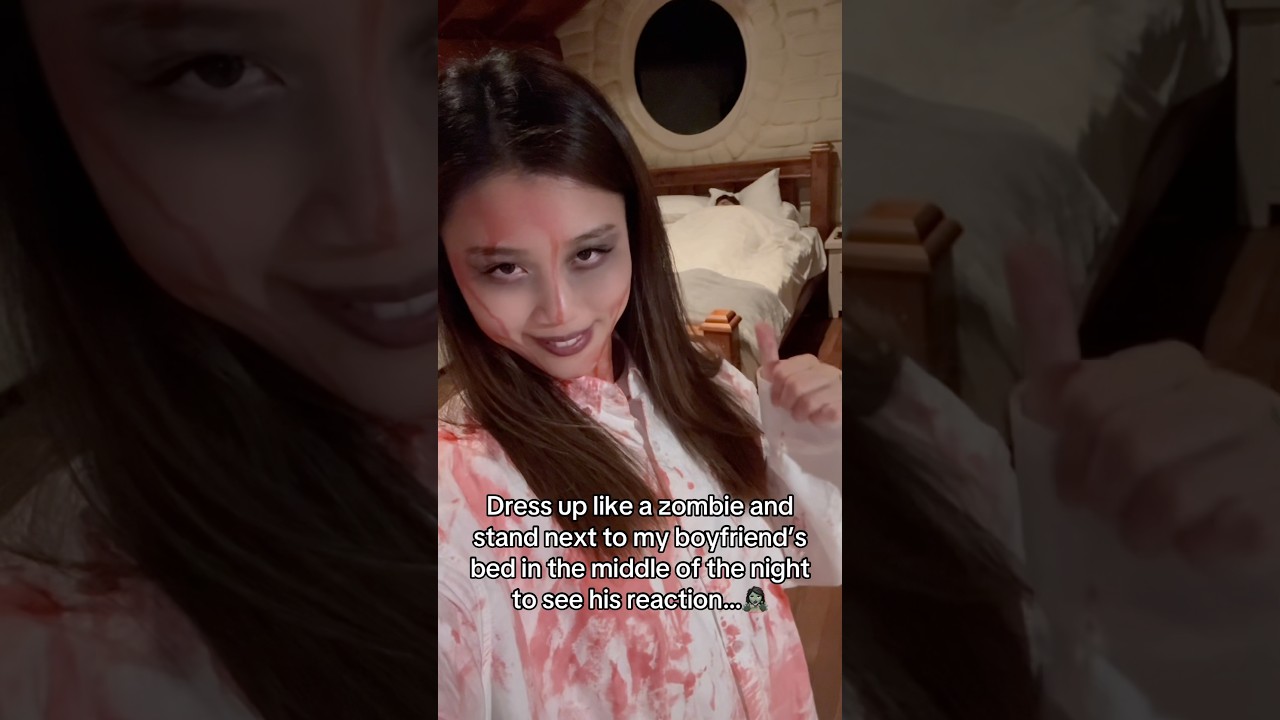 He’s in Horror 🧟‍♂️ #shorts #prank #relationship