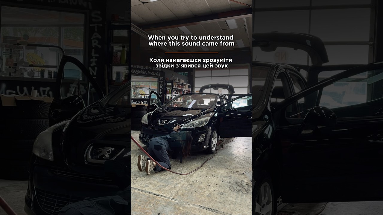 Het geluid verschijnt alleen als je er niet klaar voor bent om het te horen🥲 #auto #autoservice