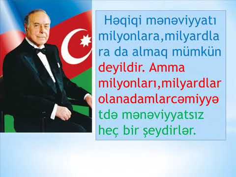 Heydər Əliyevin kəlamları